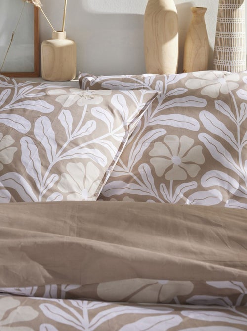 Capa de edredão + fronha estampada - Casal - Kiabi