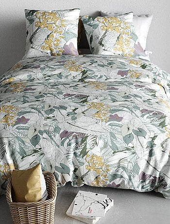 Capa de edredão + fronha estampada - Casal