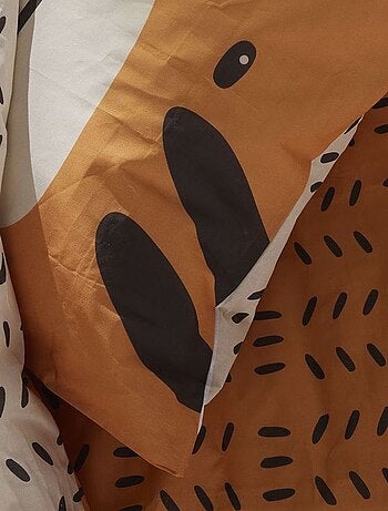 Capa de edredão + fronha estampado tigre - Solteiro