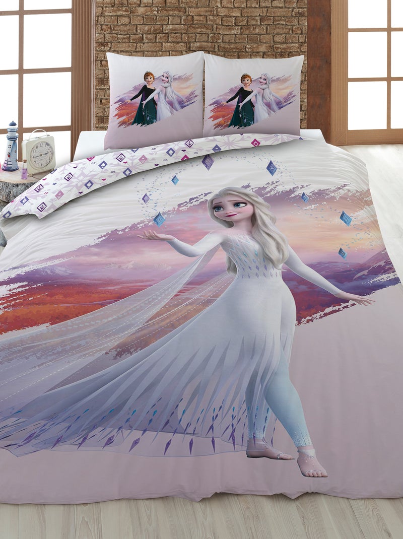 Capa de edredão + fronha 'Frozen' - Solteiro BRANCO - Kiabi