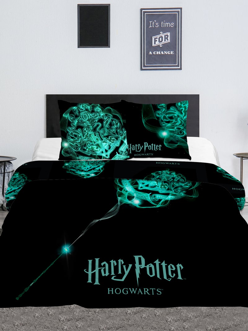 Capa de edredão + fronha 'Harry Potter' Preto - Kiabi