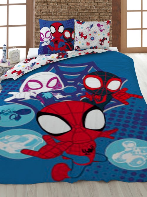 Capa de edredão + fronha 'Homem-Aranha e amigos'  - Solteiro - Kiabi