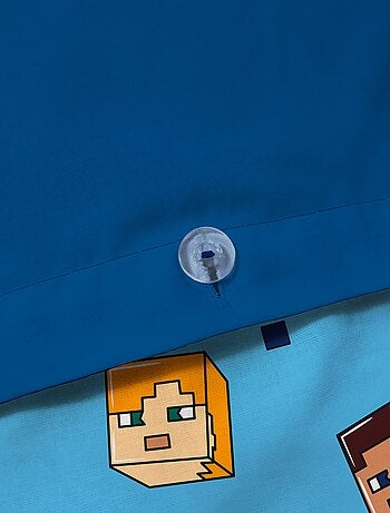 Capa de edredão + fronha 'Minecraft' - Solteiro
