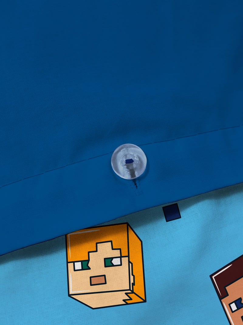 Capa de edredão + fronha 'Minecraft' - Solteiro BEGE - Kiabi