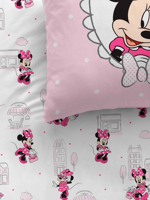 Capa de edredão + fronha 'Minnie' - Solteiro - Kiabi
