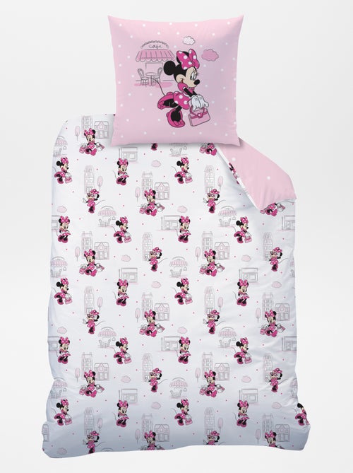 Capa de edredão + fronha 'Minnie' - Solteiro - Kiabi