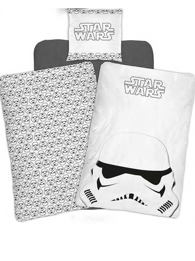 Capa de edredão + fronha 'Star Wars' Branco - Kiabi