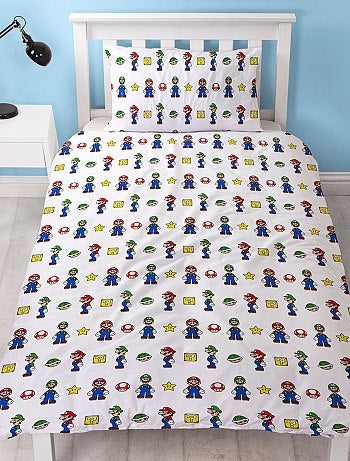 Capa de edredão + fronha 'Super Mário' - Kiabi