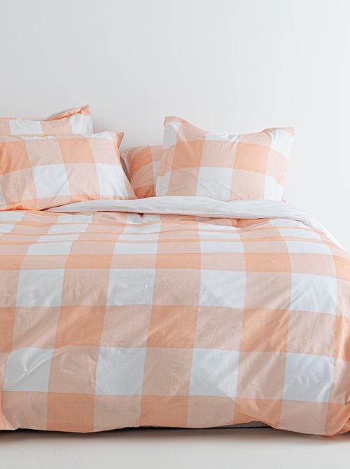 Capa de edredão Gingham "Happyfriday" - Kiabi Capa de edredão Gingham "Happyfriday" - Kiabi