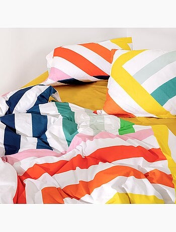 Capa de edredão Happy stripes "Happyfriday