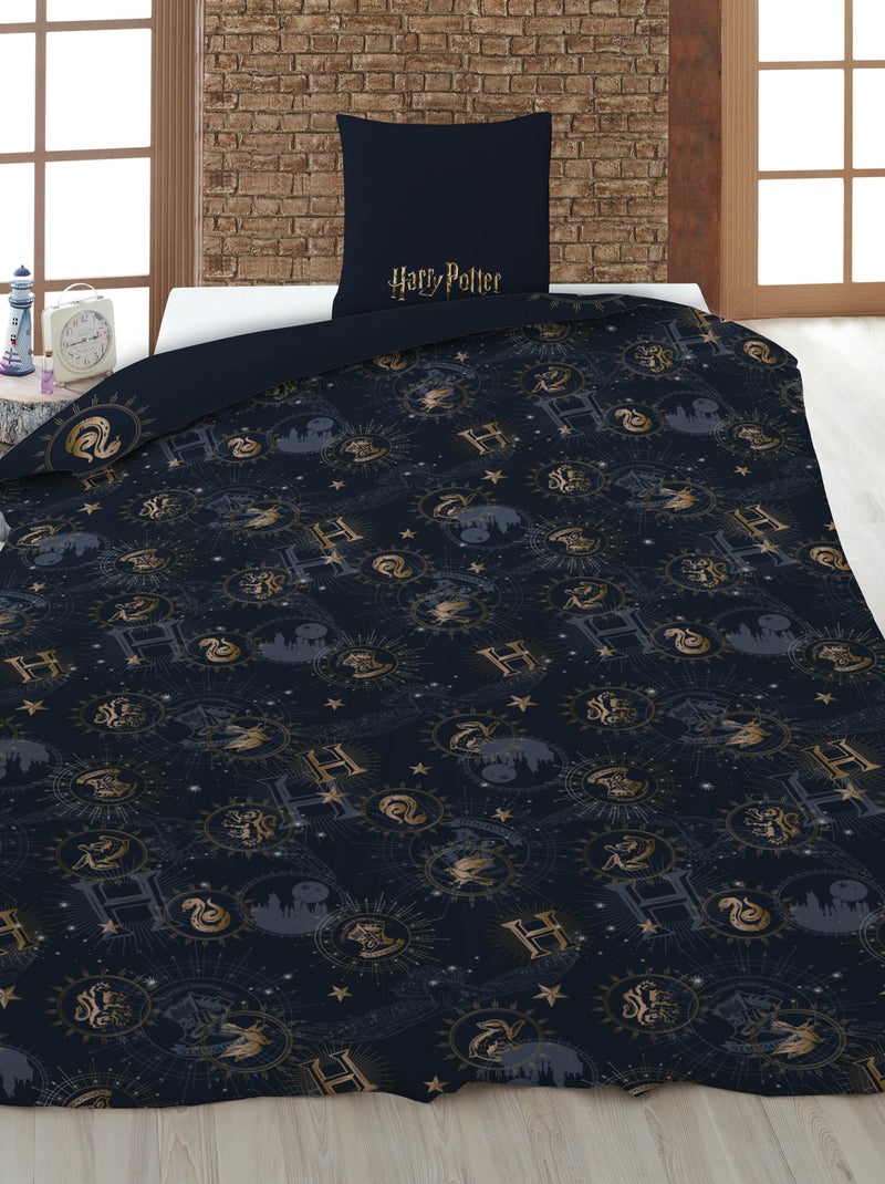 Capa de edredão 'Harry Potter' 140x200 cm com fronhas Azul - Kiabi