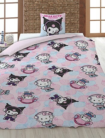 Capa de edredão 'Hello Kitty' 140x200 cm com fronhas