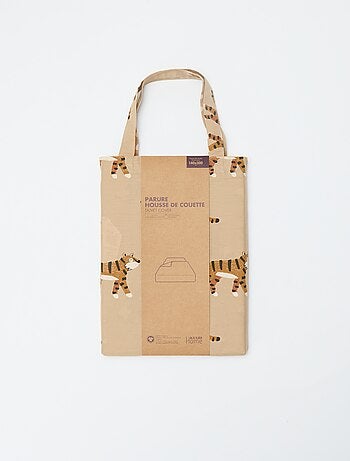 Capa de edredão individual 140 x 200cm com padrão floral