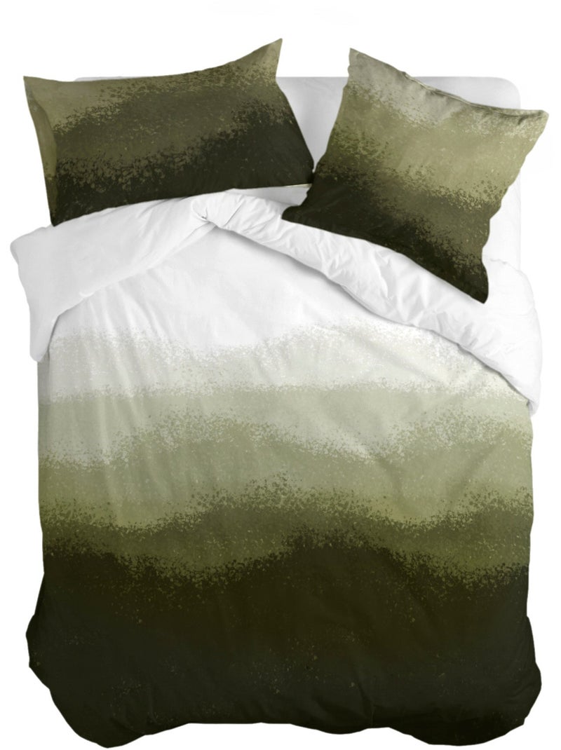 Capa de edredão Nightfall "Happyfriday" Verde oliva - Kiabi