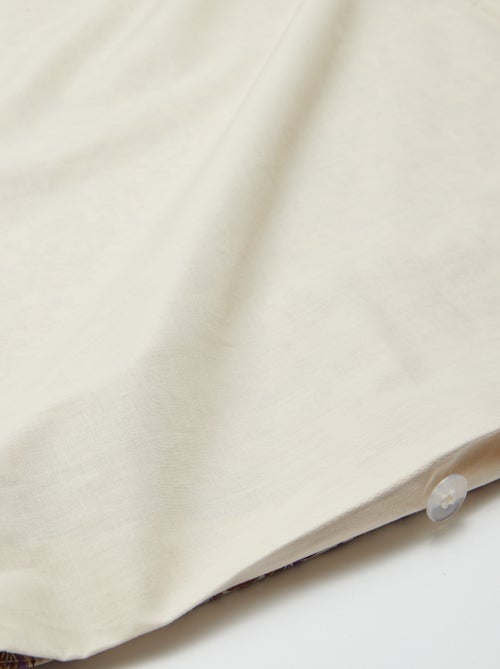 Capa de edredão para 2 pessoas 240 x 220cm em algodão - Kiabi Home - Kiabi Capa de edredão para 2 pessoas 240 x 220cm em algodão - Kiabi Home - Kiabi