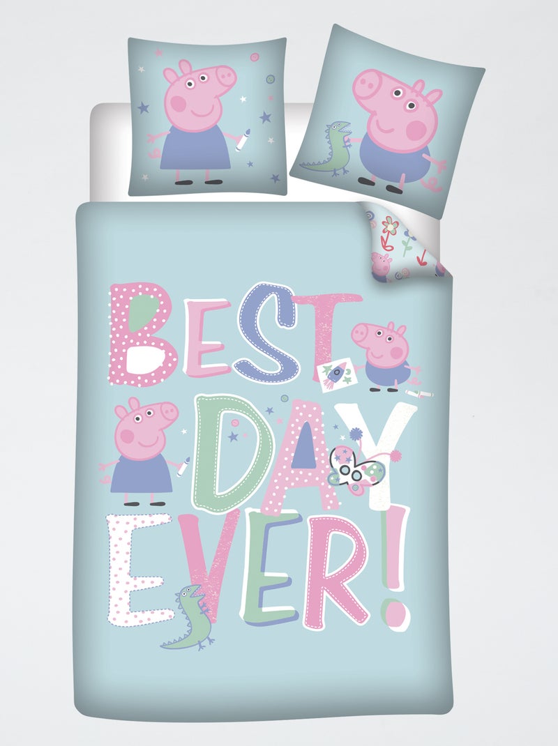 Capa de edredão 'Peppa Pig' Verde - Kiabi
