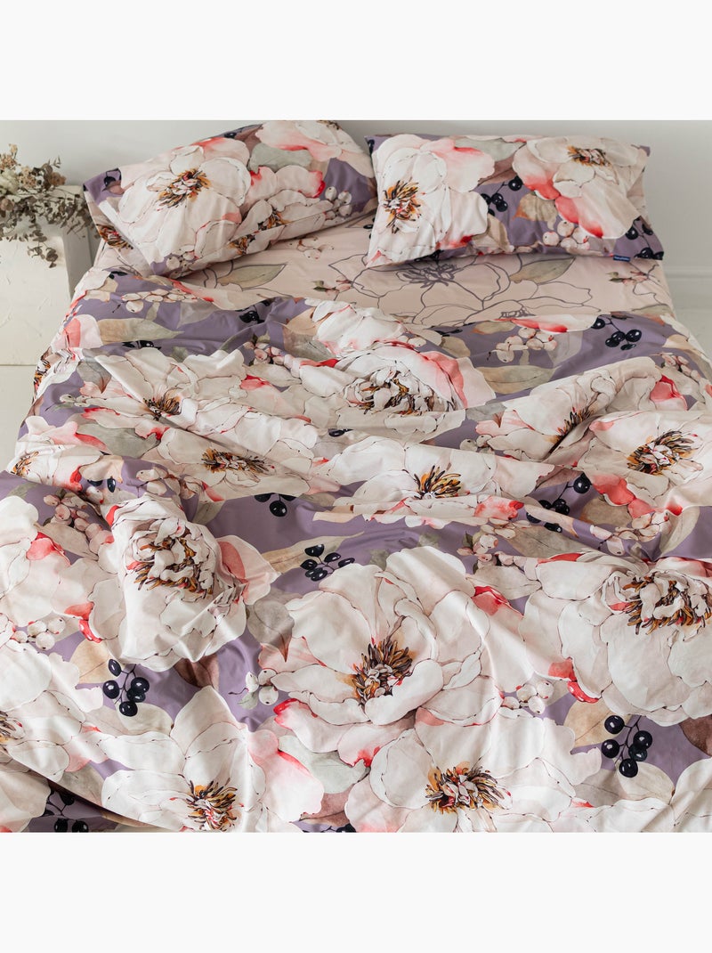 Capa de edredão White peonies "Happyfriday" Multicolorido - Kiabi