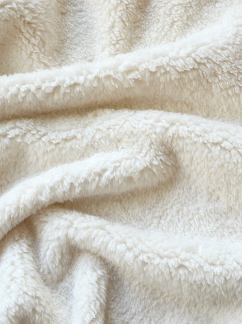 Capa de sofá e de cama de lã em xadrez - Kiabi