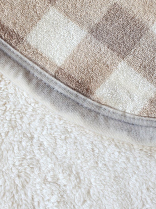 Capa de sofá e de cama de lã em xadrez - Kiabi