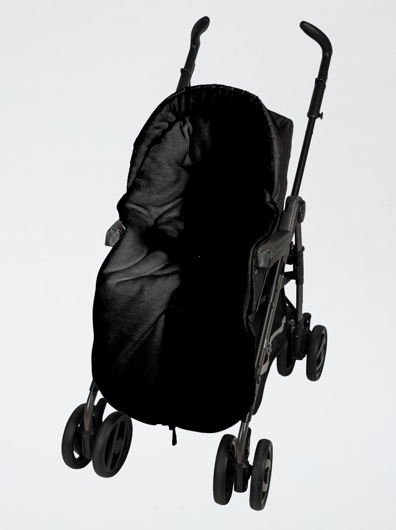 Capa para Carrinho de Bebê Preto - Kiabi