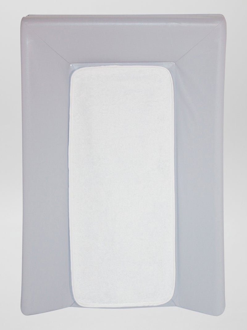 Capa para colchão com toalha Cinza/ Branco - Kiabi