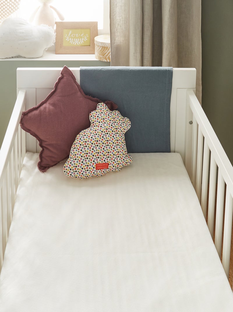 Capa para colchão de bebé antipercevejos de cama BRANCO - Kiabi