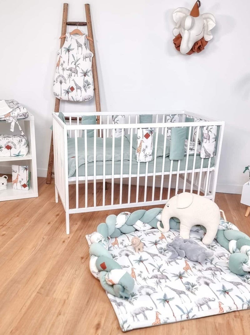 Capa para colchão de bebé + tapete de bambu | sevira kids Multicolorido - Kiabi