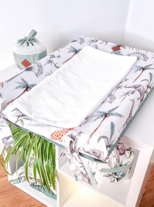 Capa para colchão de bebé + tapete de bambu | sevira kids - Kiabi Capa para colchão de bebé + tapete de bambu | sevira kids - Kiabi