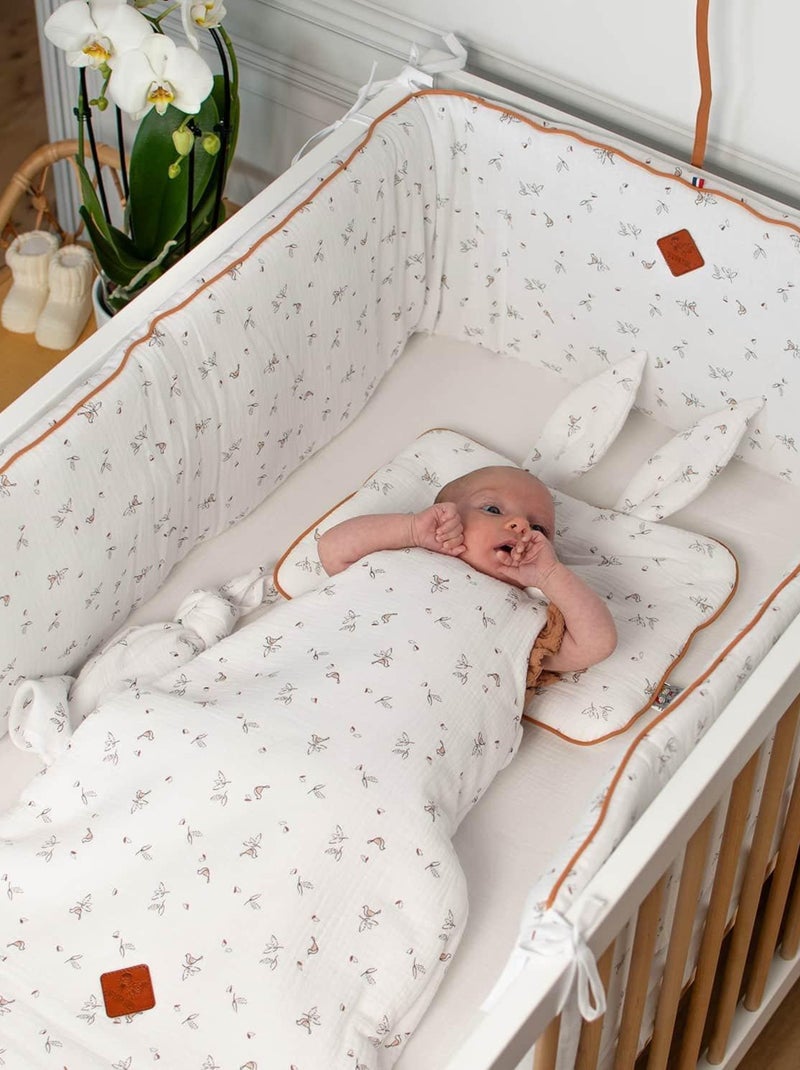 Capa para colchão de muda bebê + tapete de gaze de algodão | sevira kids Branco - Kiabi