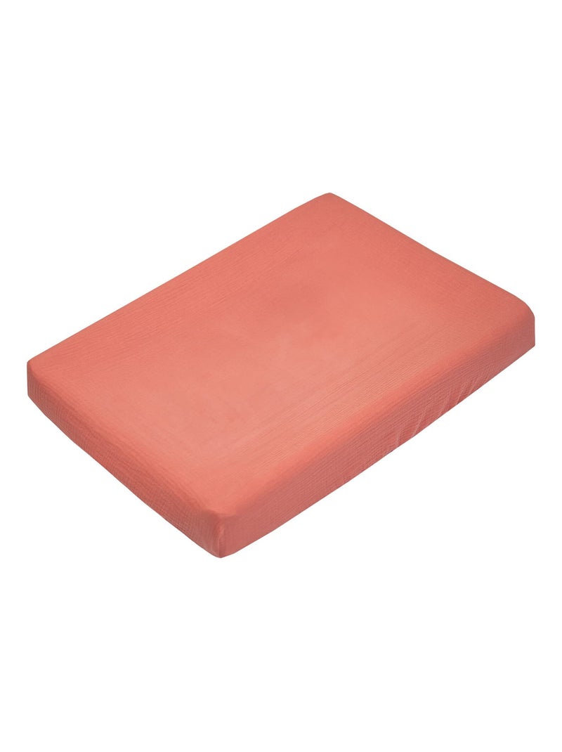 Capa para colchão de muda bebé + tapete em gaze de algodão | sevira kids Castanho - Kiabi