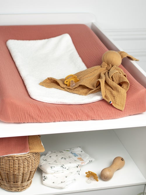Capa para colchão de muda bebé + tapete em gaze de algodão | sevira kids - Kiabi Capa para colchão de muda bebé + tapete em gaze de algodão | sevira kids - Kiabi