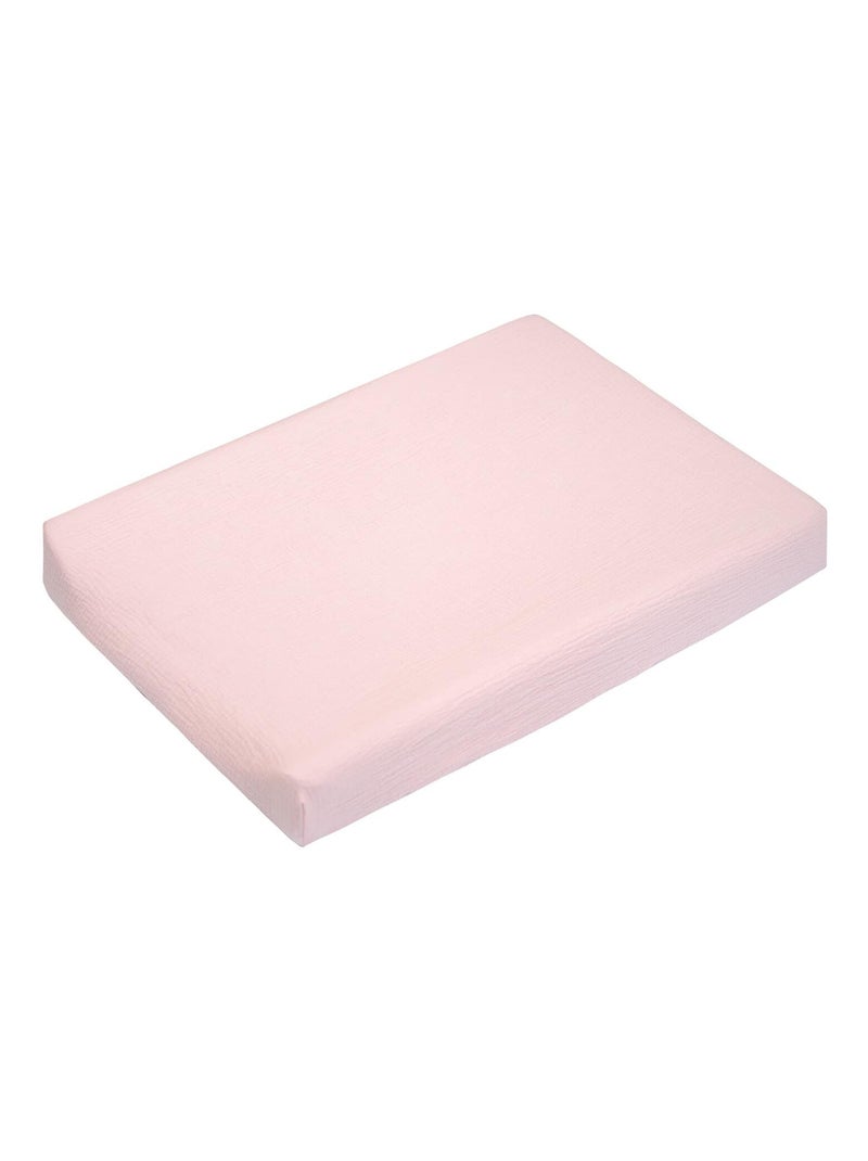 Capa para colchão de muda bebé + tapete em gaze de algodão | sevira kids Rosa - Kiabi