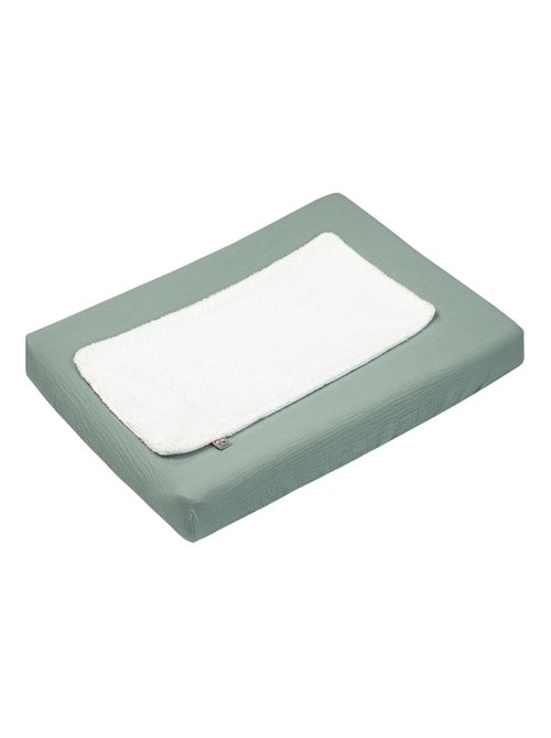 Capa para colchão de muda bebé + tapete em gaze de algodão | sevira kids - Kiabi Capa para colchão de muda bebé + tapete em gaze de algodão | sevira kids - Kiabi