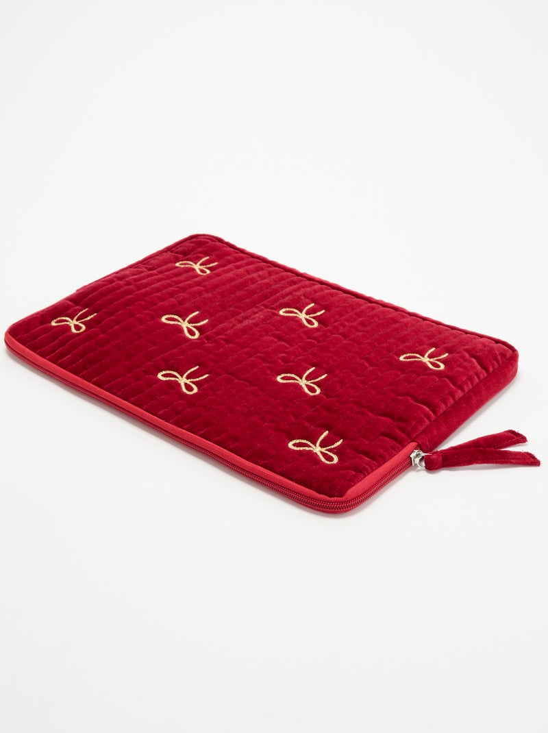 Capa para computador (36x25 cm) - Kiabi Home Vermelho - Kiabi