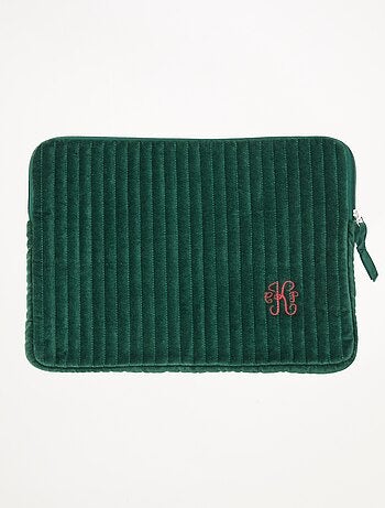 Capa para computador 'Kiabi x Painvin' em veludo de algodão