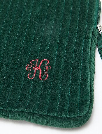 Capa para computador 'Kiabi x Painvin' em veludo de algodão