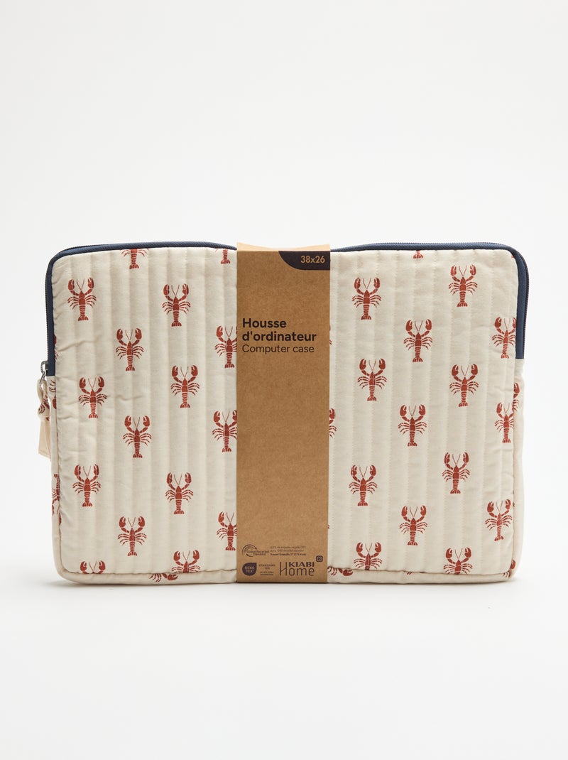 Capa para portátil 36x25 cm - Kiabi Home Beige - Kiabi