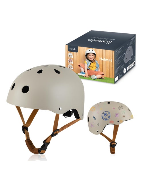 Capacete de bicicleta infantil – LIONELO – 50–56 cm – Possibilidade de decoração – Cert. Intertek - Kiabi Capacete de bicicleta infantil – LIONELO – 50–56 cm – Possibilidade de decoração – Cert. Intertek - Kiabi