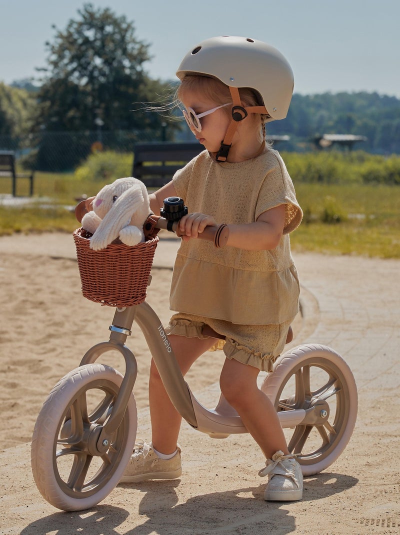 Capacete de bicicleta infantil – LIONELO – 50–56 cm – Possibilidade de decoração – Cert. Intertek Bege - Kiabi