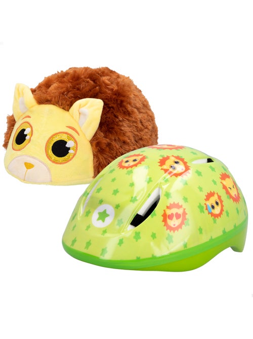 Capacete infantil com capa de pelúcia de leão k3yriders - Kiabi Capacete infantil com capa de pelúcia de leão k3yriders - Kiabi