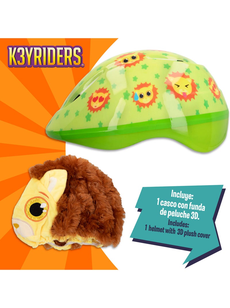 Capacete infantil com capa de pelúcia de leão k3yriders N/D - Kiabi