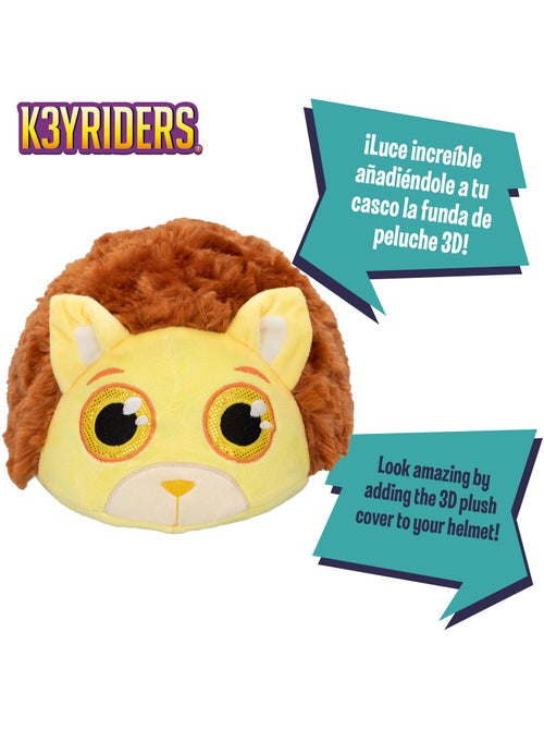 Capacete infantil com capa de pelúcia de leão k3yriders - Kiabi Capacete infantil com capa de pelúcia de leão k3yriders - Kiabi