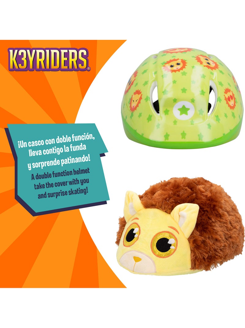 Capacete infantil com capa de pelúcia de leão k3yriders N/D - Kiabi