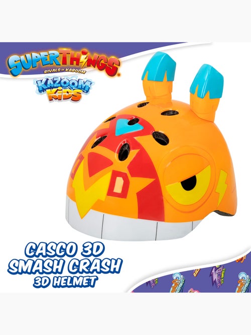 Capacete patinete 3d smash crash superthings - Kiabi