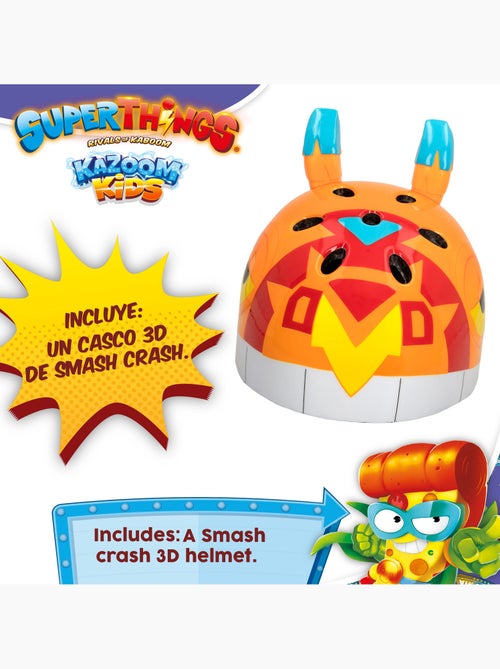 Capacete patinete 3d smash crash superthings - Kiabi
