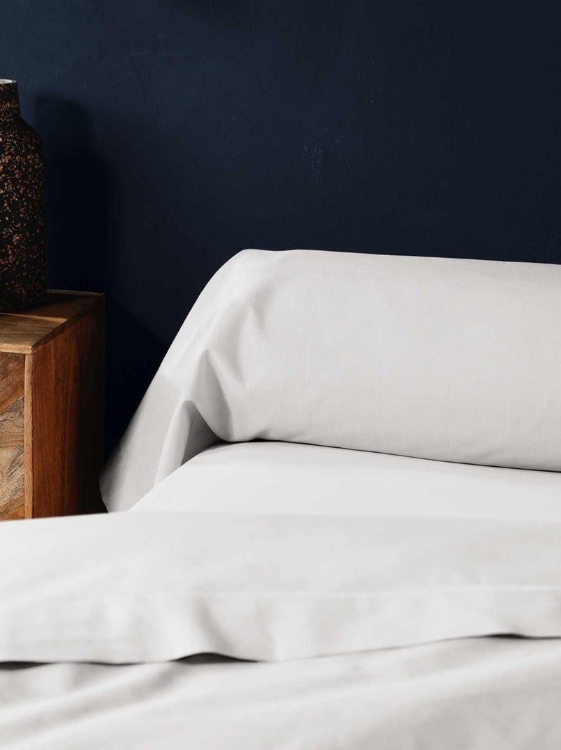 Capas para almofadas cilíndricas algodão noa promo linge Branco - Kiabi