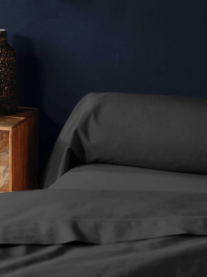 Capas para almofadas cilíndricas algodão noa promo linge Preto - Kiabi