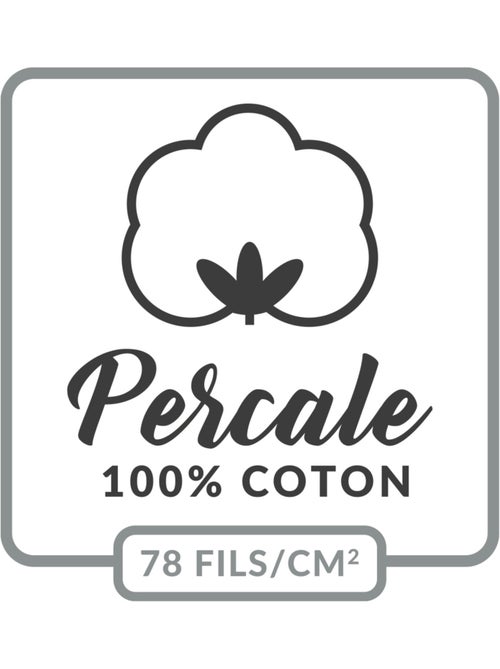 Capas para almofadas cilíndricas percal de algodão percale douceur d'intérieur - Kiabi Capas para almofadas cilíndricas percal de algodão percale douceur d'intérieur - Kiabi