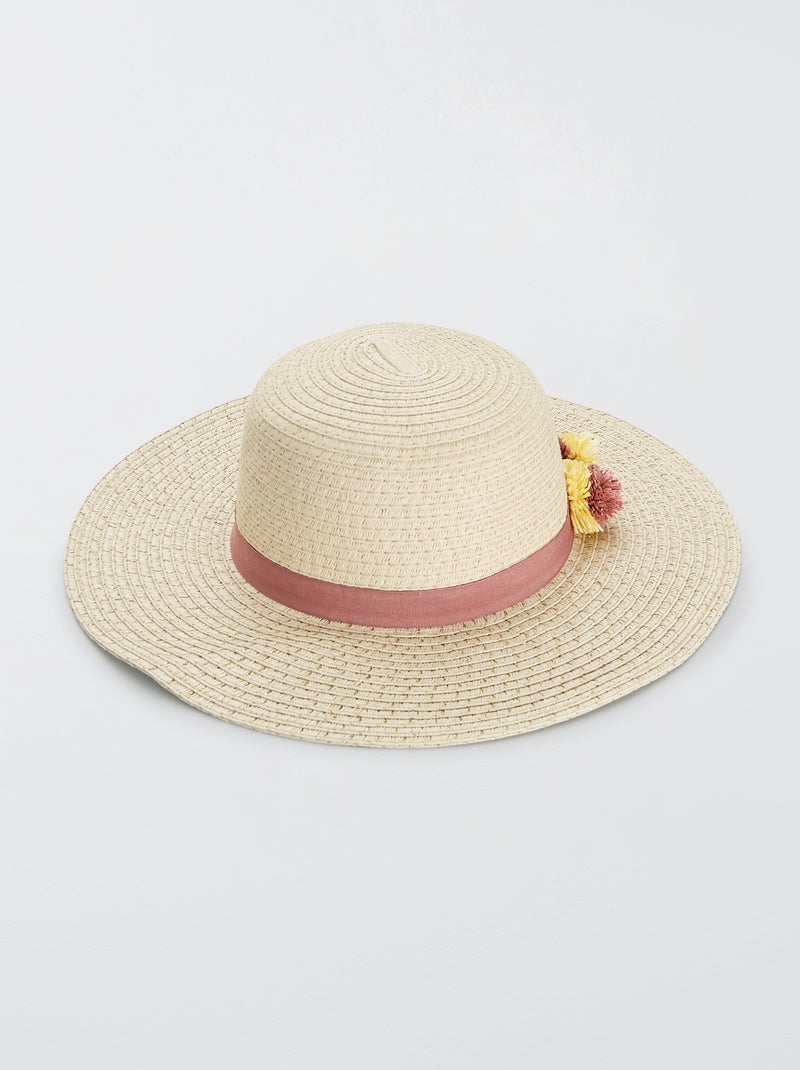 Capelina com pompons BEGE - Kiabi