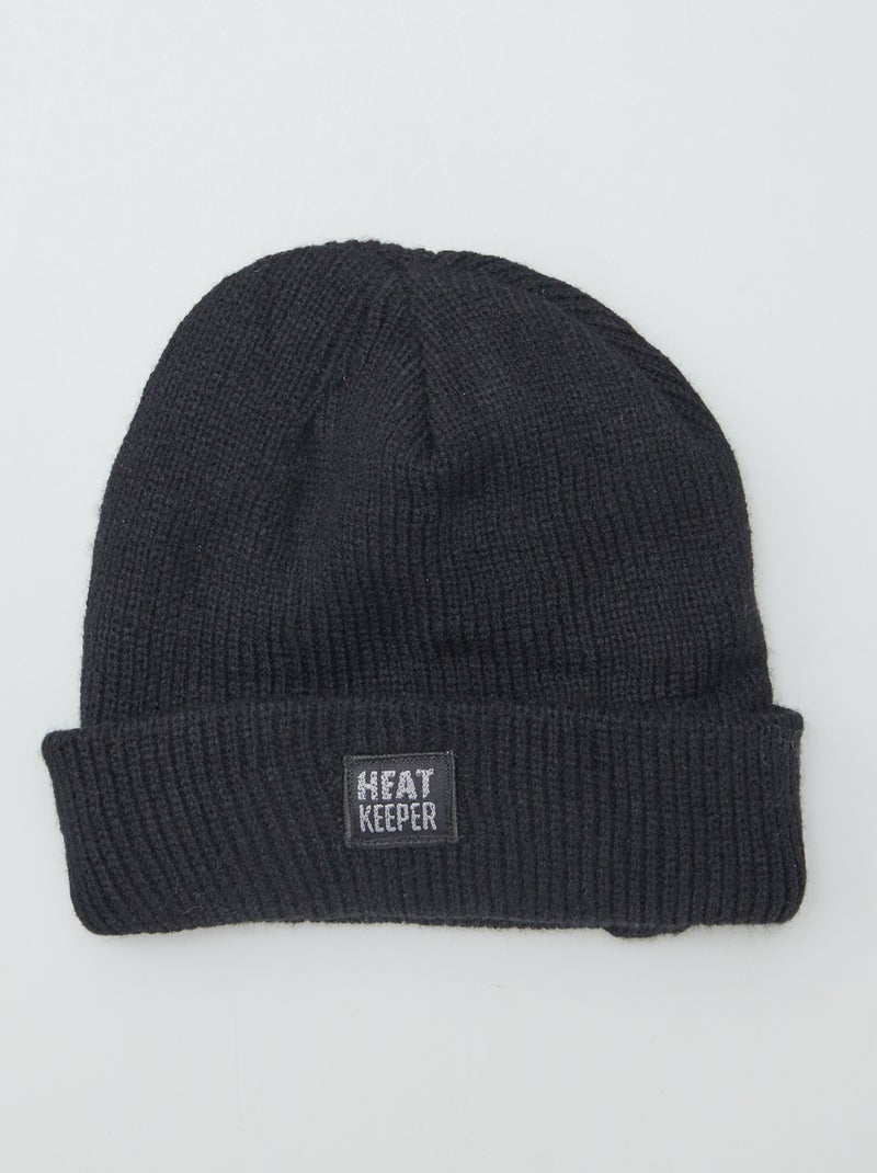 Capuz forrado polar PRETO - Kiabi